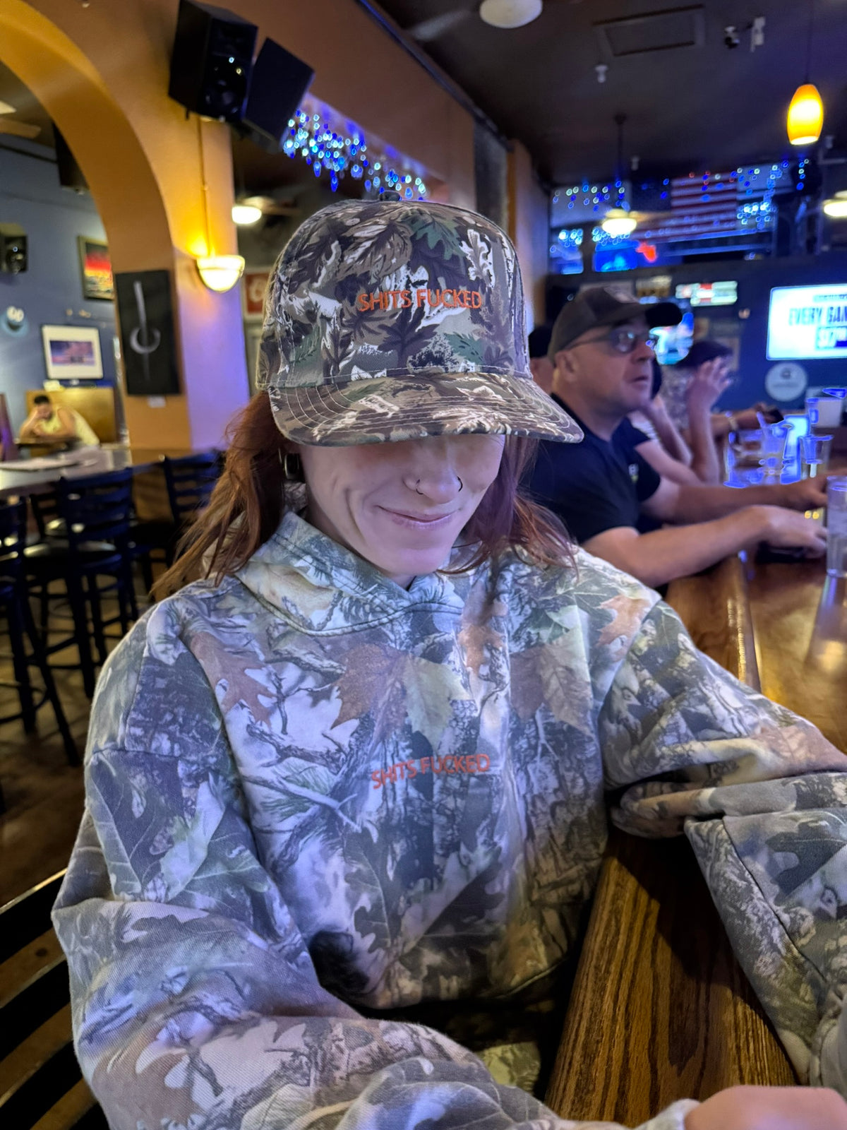 Shits Fucked Outdoor Camo Hoodie