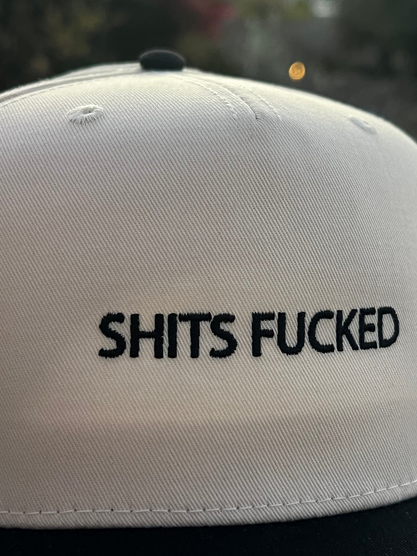 SHITS FUCKED 2 TONE SNAPBACK HAT