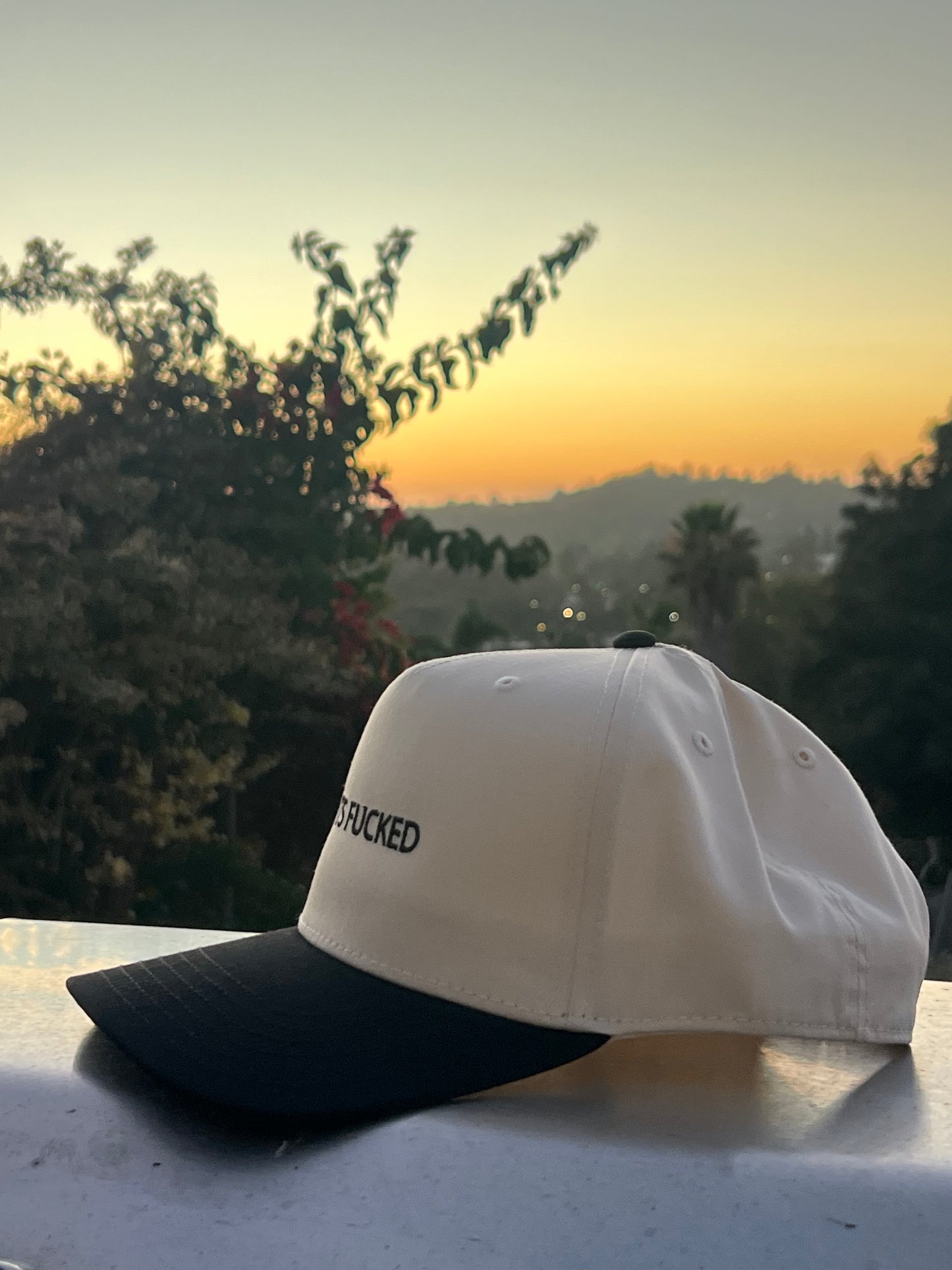 SHITS FUCKED 2 TONE SNAPBACK HAT