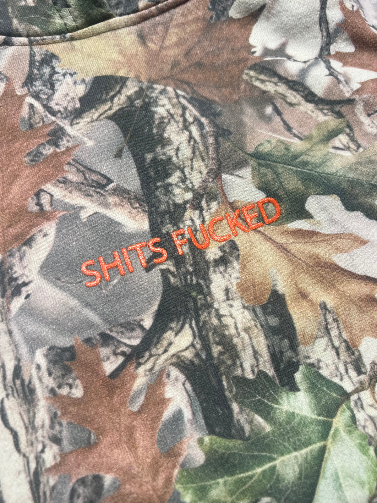 Shits Fucked Outdoor Camo Hoodie