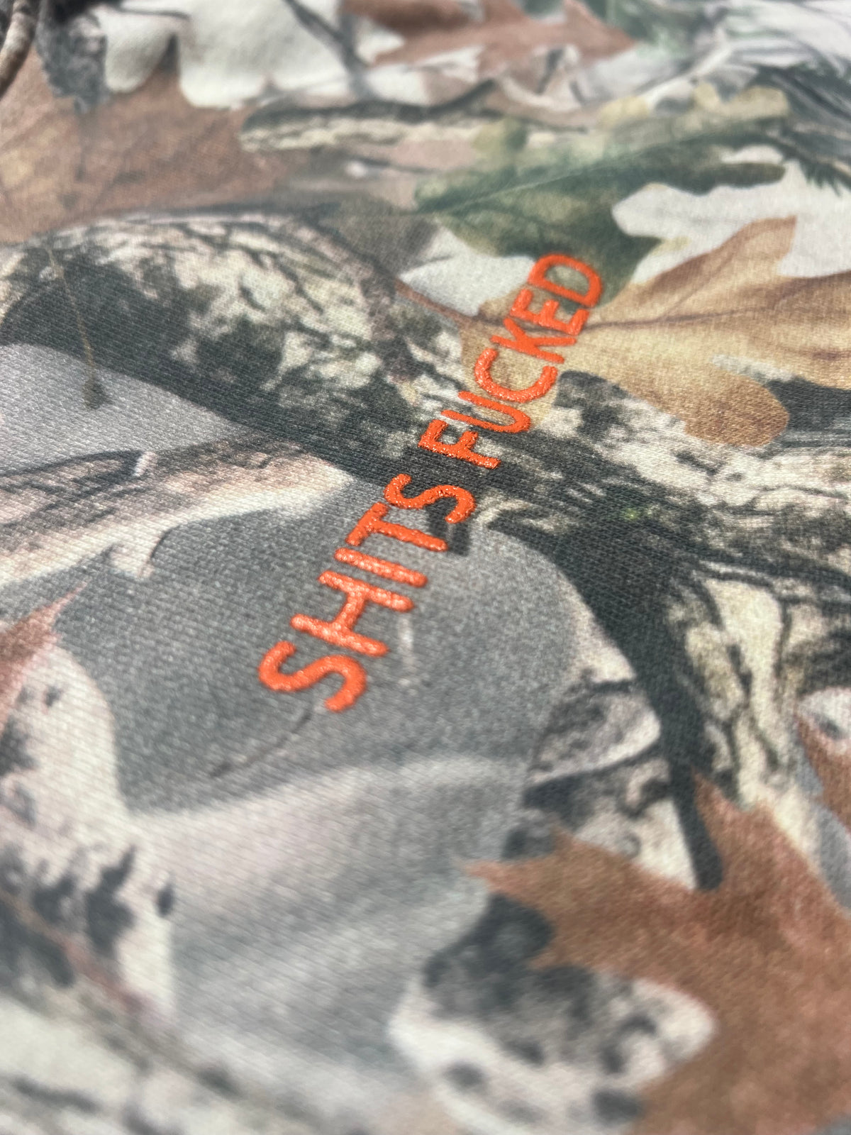 Shits Fucked Outdoor Camo Hoodie